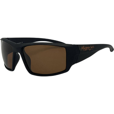 Mangrove Jacks Tromso - Matte Black/Brown Polarised Lenses