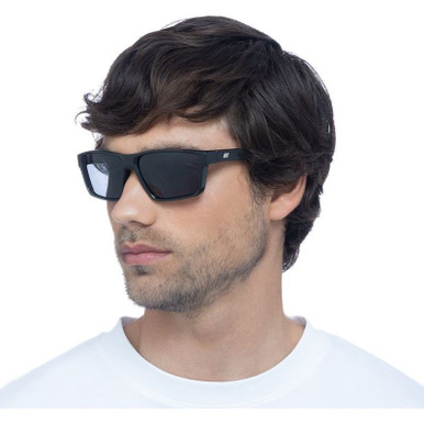 Shop the Le Specs Dauntless Sunglasses Black/Smoke Polarised display picture 3