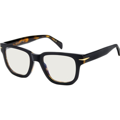 David Beckham Glasses DB 7130 - Black Havana/Clear Lenses