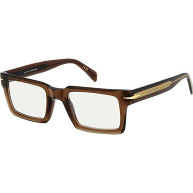 David Beckham Glasses DB 7126 - Brown/Clear Lenses