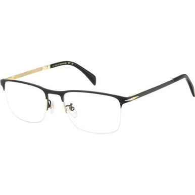 David Beckham Glasses DB 1146 - Matte Black Gold/Clear Lenses
