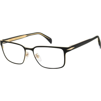 David Beckham Glasses DB 1137 - Matte Black Gold/Clear Lenses