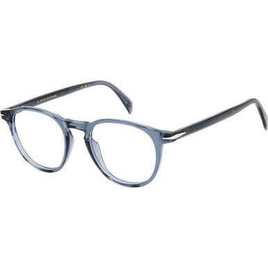 David Beckham Glasses DB 1018 - Blue/Clear Lenses