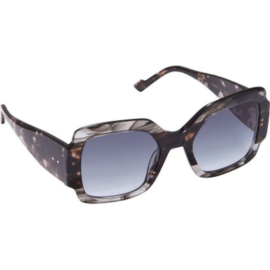 Shop Sunday Somewhere Romeo Sunglasses Black/Brown Gradient