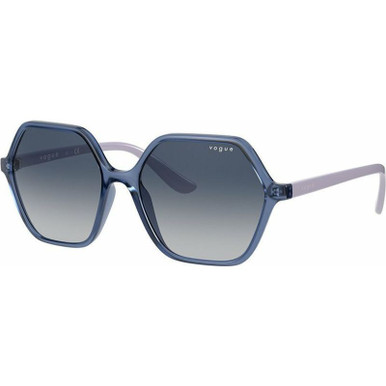Transparent Lilac/Blue Gradient Lenses