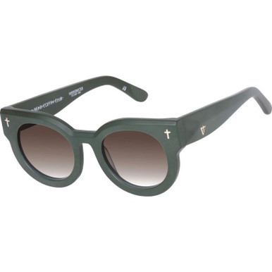 Matte Army Green/Brown Gradient Lenses