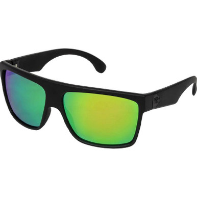 Matte Black/Green Mirror Lenses