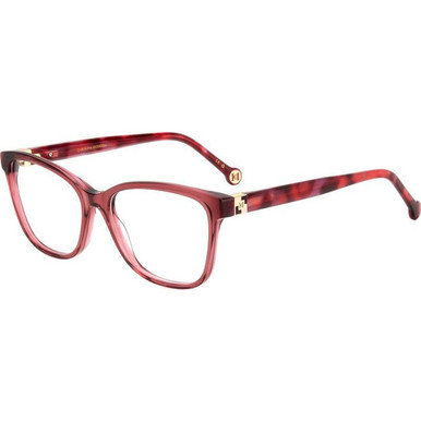 Carolina Herrera Glasses HER 0239 - Burgundy Red Havana/Clear Lenses