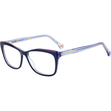 Carolina Herrera Glasses HER 0208 - Blue Violet/Clear Lenses