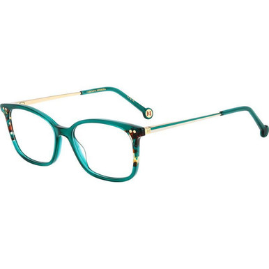 Carolina Herrera Glasses HER 0167 - Green Havana/Clear Lenses