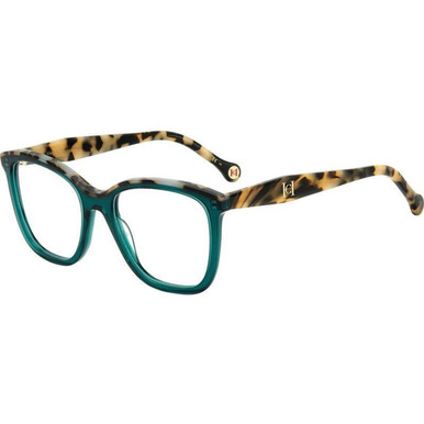 Carolina Herrera Glasses HER 0146 - Green Havana/Clear Lenses