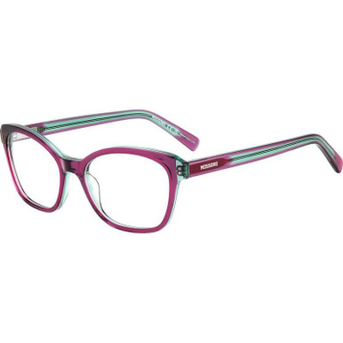 Missoni Glasses MIS 0183 - Plum/Clear Lenses