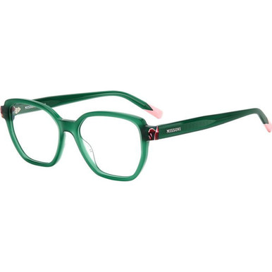 Missoni Glasses MIS 0134 - Green Pink/Clear Lenses
