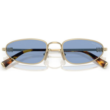 Miu Miu Sunglasses Pale Gold Blue Brown Shop the Miu Miu MUA52S Sunglasses Pale Gold/Light Blue main image 3