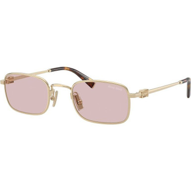 Pale Gold/Pink Lenses 52 Eye Size