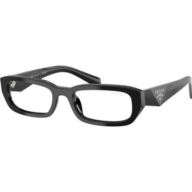 Prada Glasses PRB06S - Black/Clear Blue Light Lenses