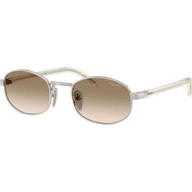 Silver/Brown Light Yellow Gradient Lenses