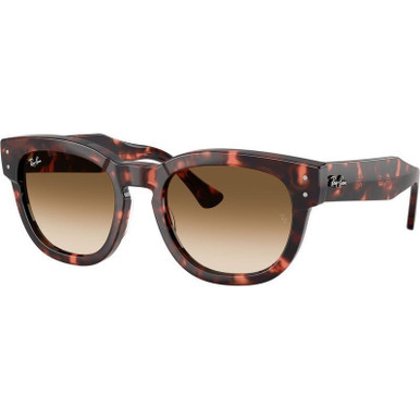 Pink Havana/Brown Clear Gradient Glass Lenses
