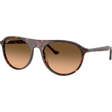 Havana Red Tortoiseshell/Black Pink Gradient Glass Lenses 56 Eye Size