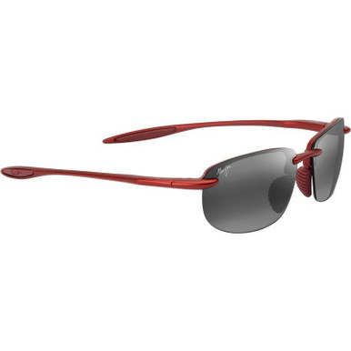 Metallic Matte Red/Neutral Grey Polarised Lenses