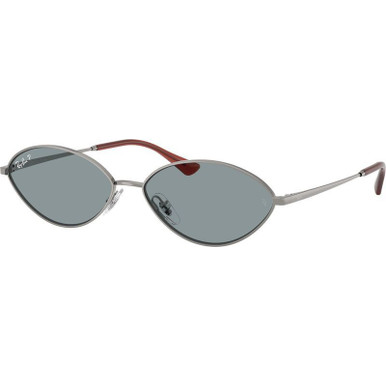 Gunmetal/Azure Polarised Lenses 59 Eye Size
