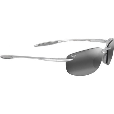 Matte Metallic Silver/Neutral Grey Polarised Lenses