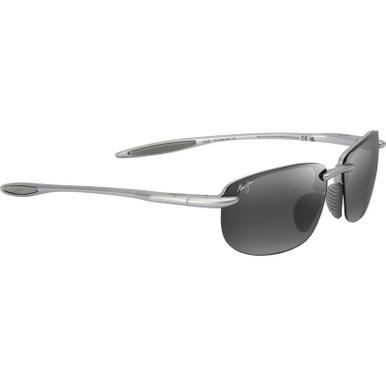 Matte Metallic Silver/Neutral Grey Polarised Lenses