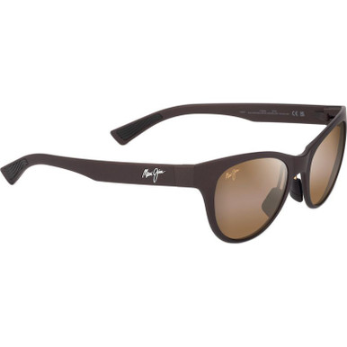 Matte Metallic Brown/HCL Bronze Glass Polarised Lenses