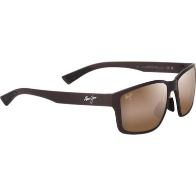 Matte Metallic Brown/HCL Bronze Glass Polarised Lenses