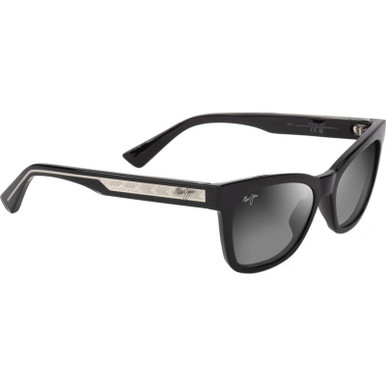 Shiny Black/Neutral Grey Glass Polarised Lenses