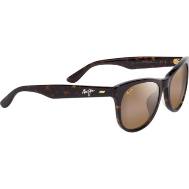 Shiny Dark Havana/HCL Bronze Glass Polarised Lenses
