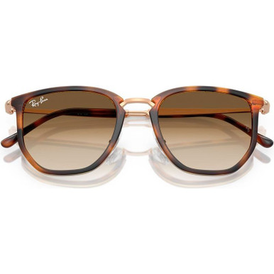 Ray-Ban RB4451 Transparent Orange/Brown Clear Glass 53 Size display picture 1