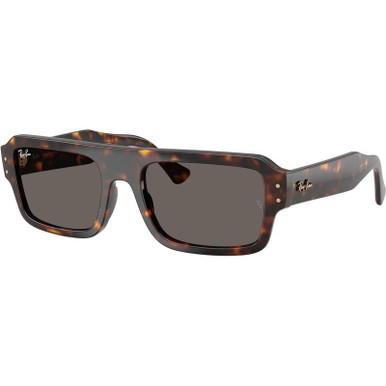 Havana/Dark Grey Glass Lenses 56 Eye Size