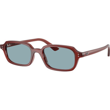 Rosty Brown/Blue Lenses 52 Eye Size