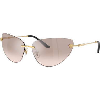 Gold/Light Brown Silver Mirror Lenses