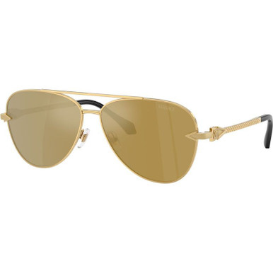 Gold/Gold Brown Mirror Lenses