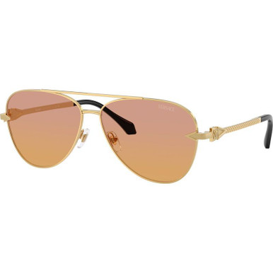 Gold/Dark Pink Orange Gradient Lenses