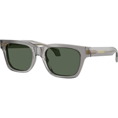 Transparent Grey/Dark Green Lenses
