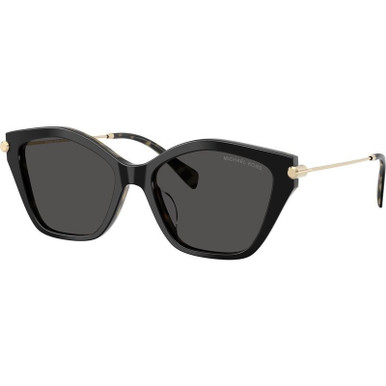 Black and Amber Tortoise/Dark Grey Lenses 54 Eye Size