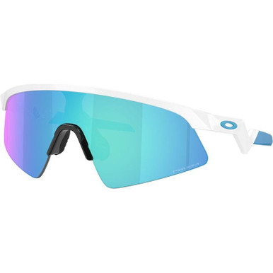 Oakley Youth Resistor Sweep, Polished White/Prizm Sapphire Lenses