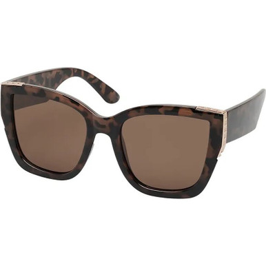 JS Eyewear 6312 - Tortoiseshell/Brown Polarised Lenses