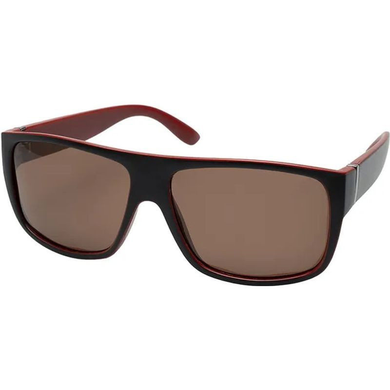 JS Eyewear 6279 Black and Maroon/Brown Polarised Lenses