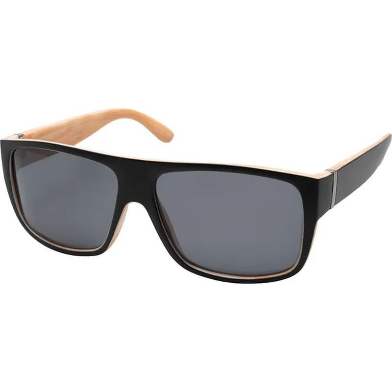 JS Eyewear 6279 Black and Wood/Grey Polarised Lenses