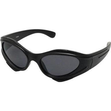 JS Eyewear 7798 - Matte Black/Grey Lenses