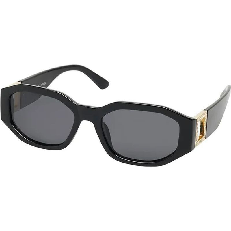 JS Eyewear 6319 Black/Grey Polarised Lenses