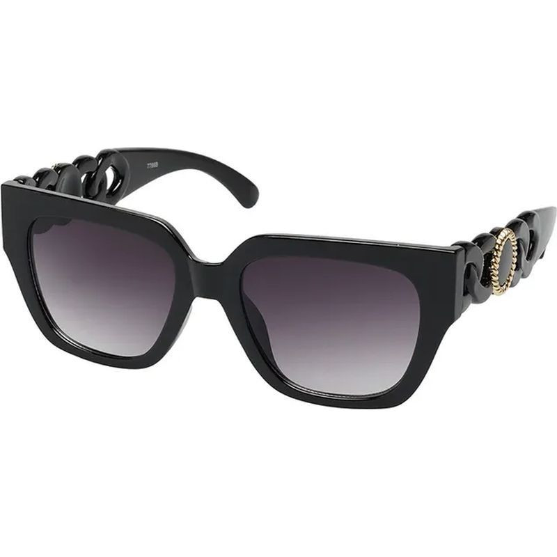 JS Eyewear 7786 Black/Smoke Gradient Lenses