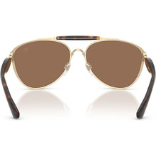 NWT Burberry BE3160 Light Gold Aviator 61mm Sunglasses Burberry BE3160 XXL (61 - 17) with Brown lenses and Gold  main image 4