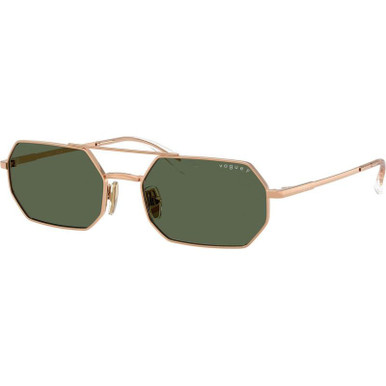 Rose Gold/Dark Green Polarised Lenses