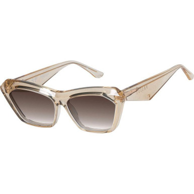 Champagne with Gold Metal/Brown Gradient Polarised Lenses