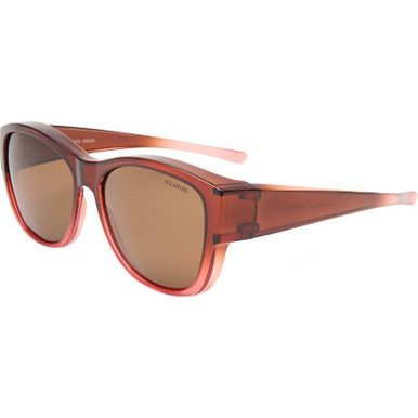 Plum Gradient/Brown Polarised Lenses
